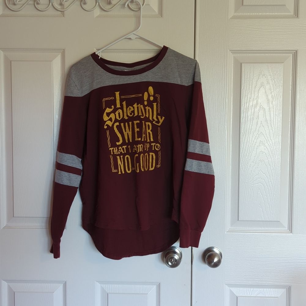 Harry Potter sweatshirt, high low style Size L